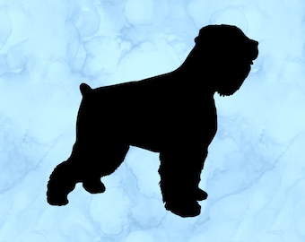 Black Russian terrier decal