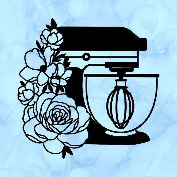Stand Mixer Decal Etsy