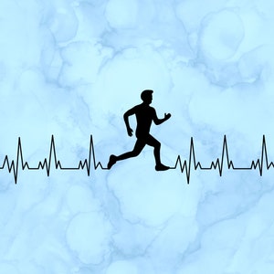 Runner heartbeat decal
