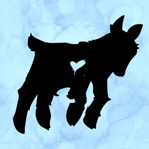 Goat heart decal