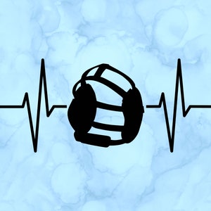 Wrestling heartbeat decal