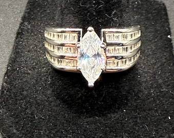 Marquise Diamond Engagement Ring