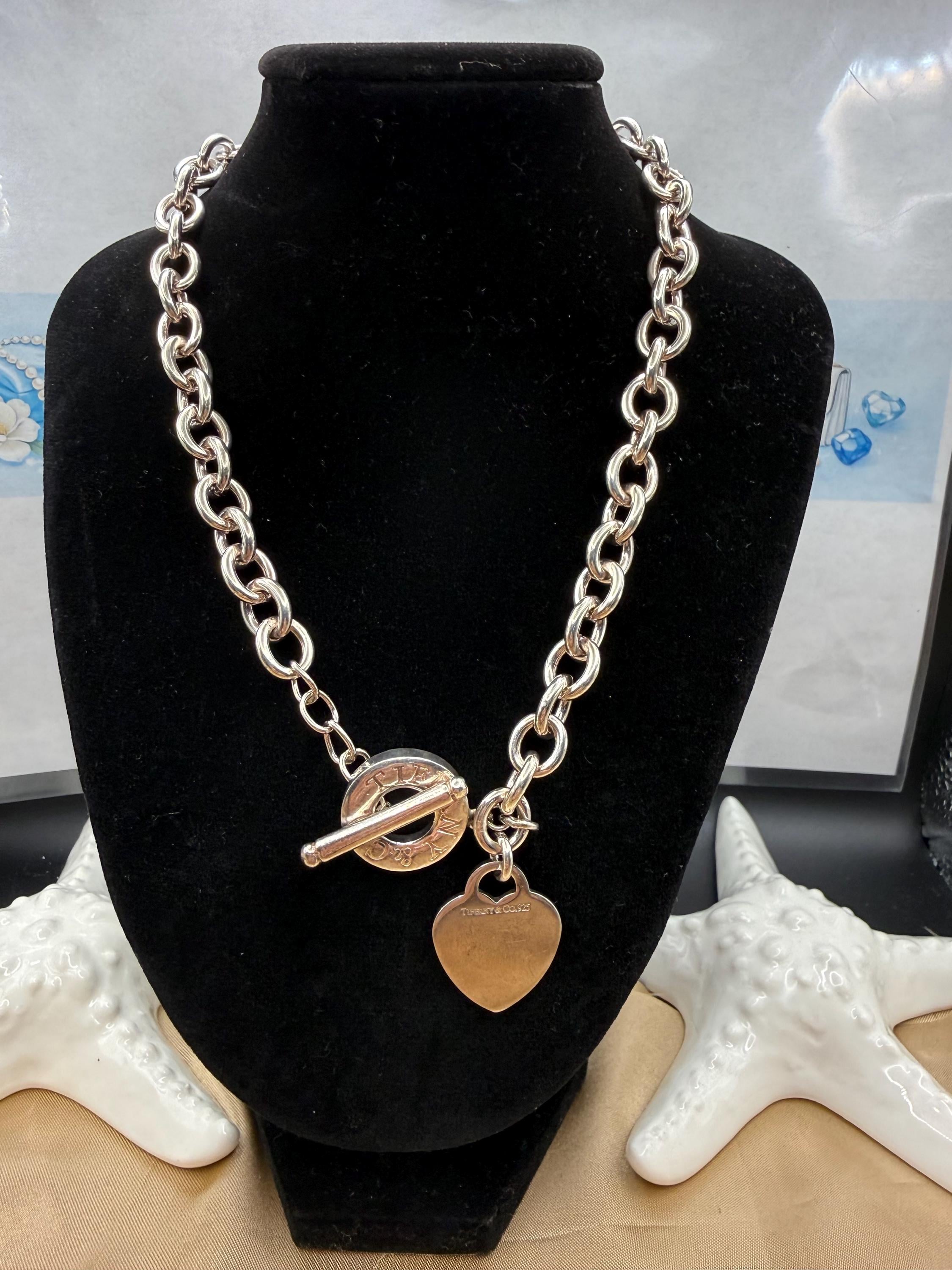 Vintage Tiffanys Chain Link Necklace - Etsy
