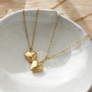 heart locket necklace mini