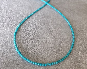 Delicate Turquoise Bead Necklace | Dainty Minimalist Jewelry for Everyday Chic