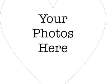 Photo Prints for Heart Locket Necklace