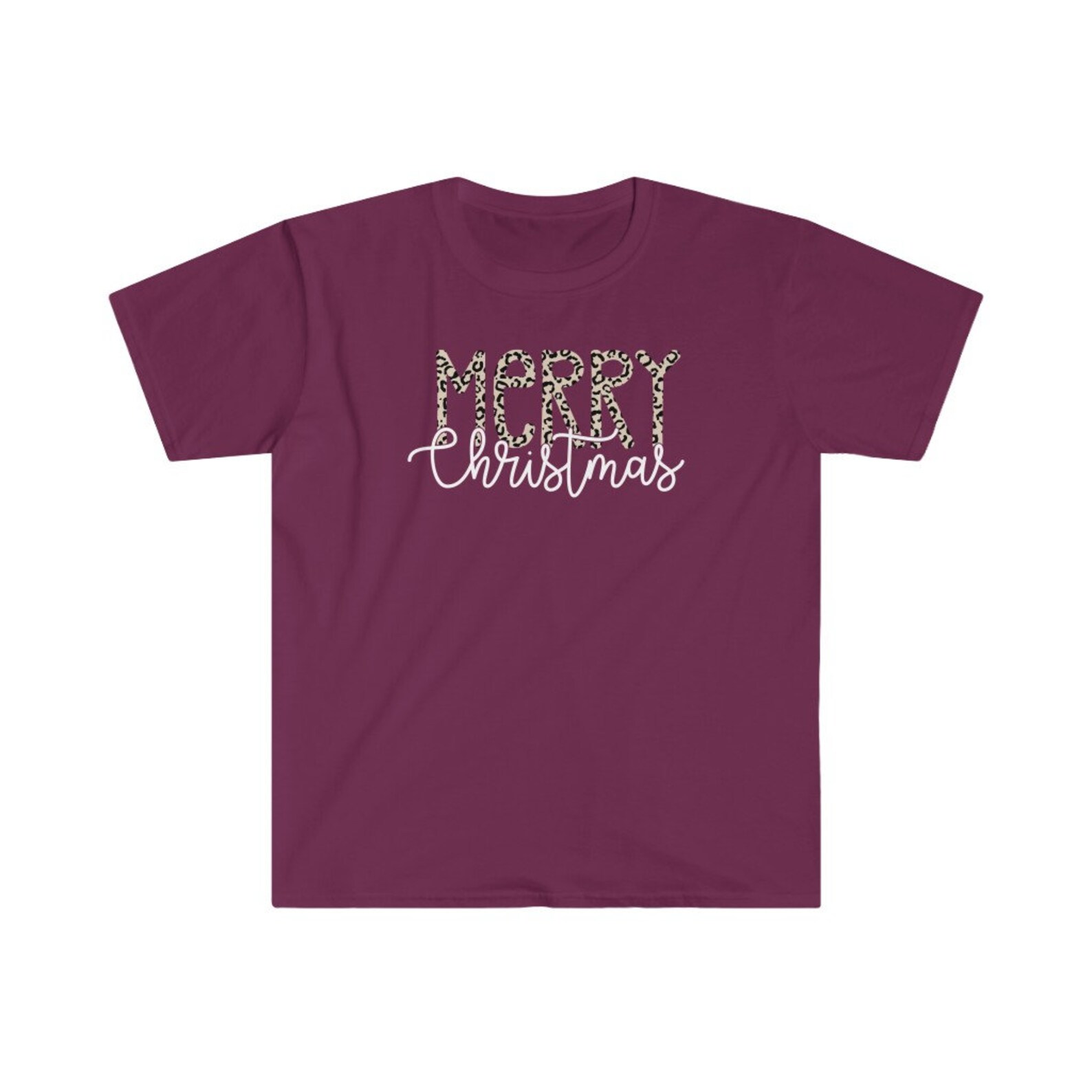 Merry Christmas in Leopard Shirt LeopardEverything | Etsy