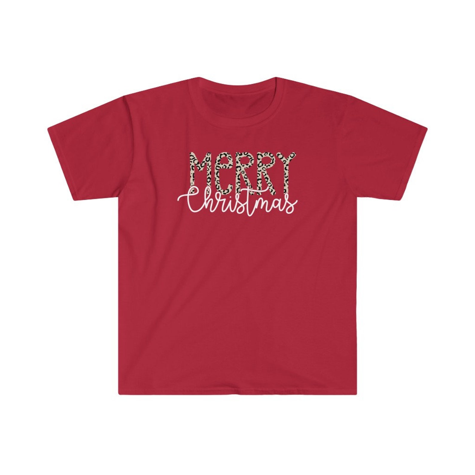 Merry Christmas in Leopard Shirt LeopardEverything | Etsy