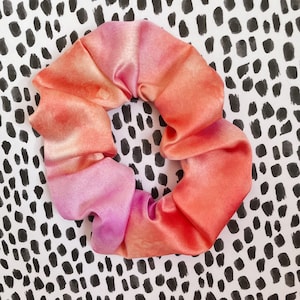 Tie Dye Satin Scrunchie