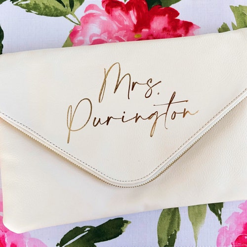 Wifey Purse Bride Clutch Purse for Wedding Bridal Clutch Etsy