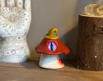 Mushroom Jar with Tiny Mushrooms