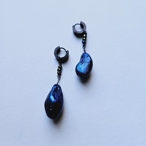 Blue Dainty Statement Earrings