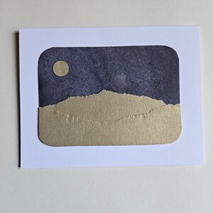de voeux de paysage collé de Zazzle.be Liste d'envies Vous avez des idées ? Nuit d'hiver en violet et or pâle