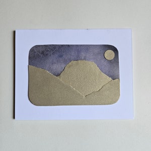 de voeux de paysage collé de Zazzle.be Liste d'envies Vous avez des idées ? Nuit d'hiver en violet et or pâle