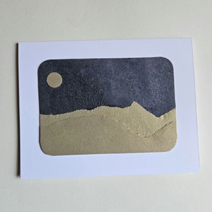 de voeux de paysage collé de Zazzle.be Liste d'envies Vous avez des idées ? Nuit d'hiver en violet et or pâle