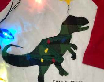 Tree Rex Christmas Dinosaur Shirt
