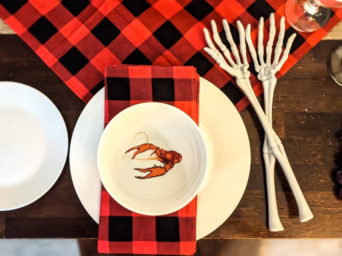 2 Pc Set Skeleton Hands Salad Tongs Halloween Party Supplies Etsy