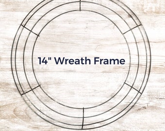 14" Metal Wreath Frame Hoop for Wreath Making Crafts | 14" Wreath Frame | 14" Wire Wreath Frame