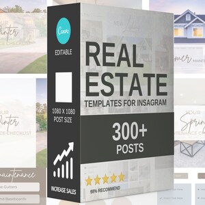 300+ Real Estate Instagram Post, Realtor Instagram Post Templates, Real Estate Marketing, Realtor Branding