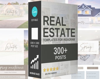 Realtor Instagram Post-Vorlagen, Makler (300+)