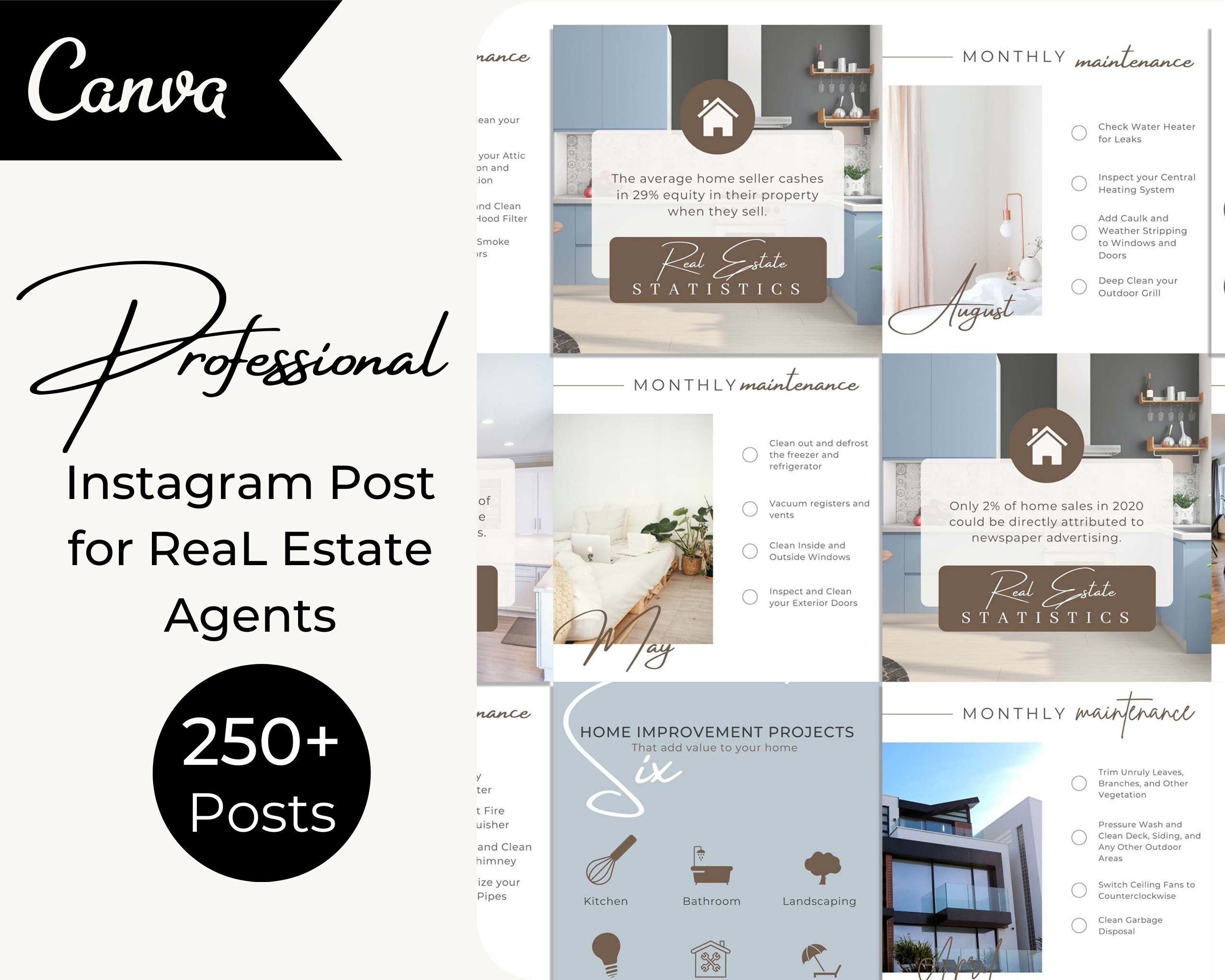 Realtor Instagram Post Real Estate Agent Social Media Post Etsy