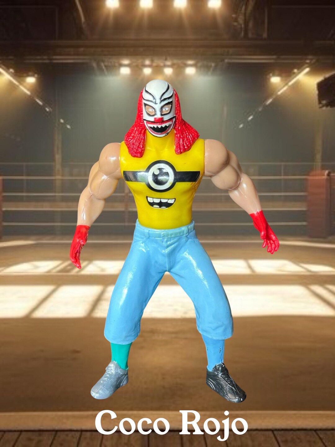 Coco Rojo Luchador Figure 7 Inches Tall - Etsy
