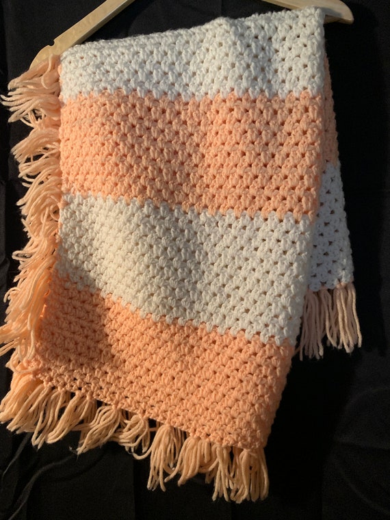 ブランケット アフガン スロー ベビー ヴィンテージ かぎ針編み - Etsy