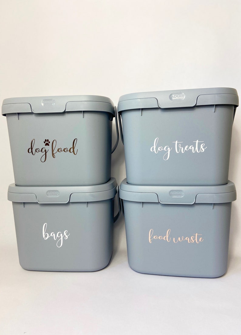 Grey Compost Caddy Kitchen Storage Solutions Food Waste Bin Etsy