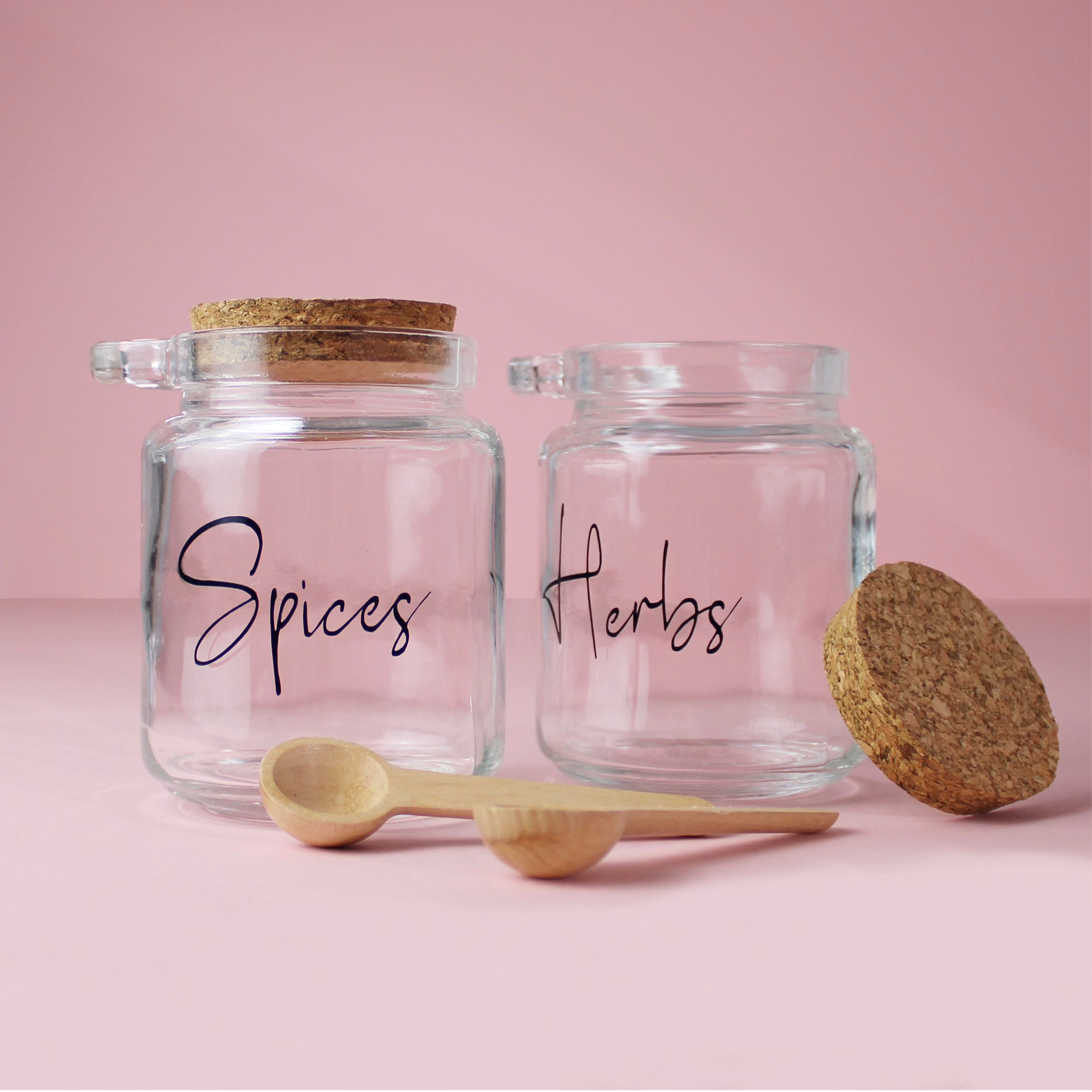 Spice jars with cork lids hotsell