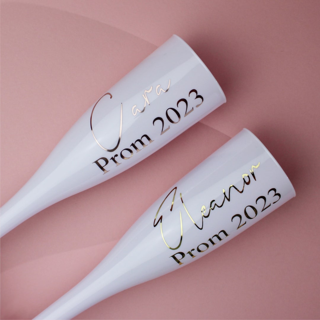 Personalised Champagne Flute Graduation 2022 Flutes Prom Etsy