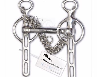 Embout De Filet Tabelo Snaffle Dee – Argent Butté Finition Ancienne – 5 Pouces – Show Bit