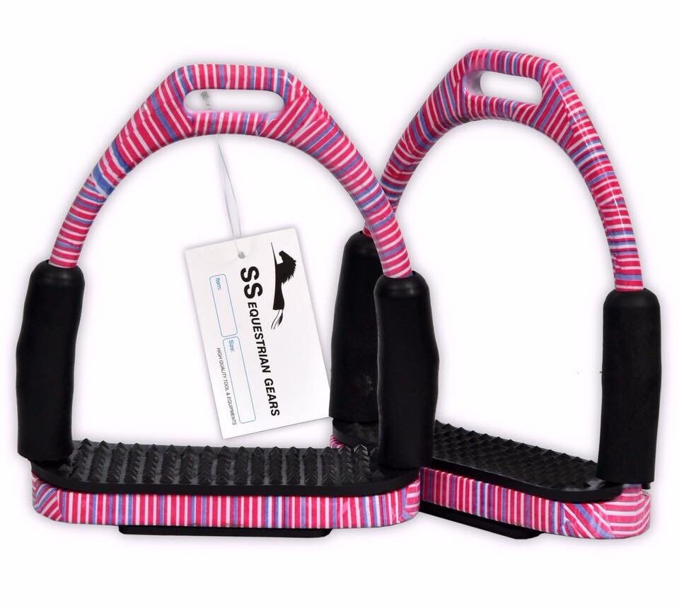 Flexi Safety Stirrups Horse Riding S/Steel With Black Threads Etsy