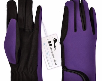 Horse Riding Gloves Ladies L Size - Equestrian Accessories Multipurpose Gloves