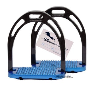 Staffe Da Equitazione In Ferro Con Sicurezza Flessibile - Design Blu - Foto 9