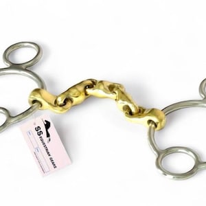 Morso da equitazione Continental Universal Waterford con imboccatura in rame misto, 3 anelli e 2 dita.