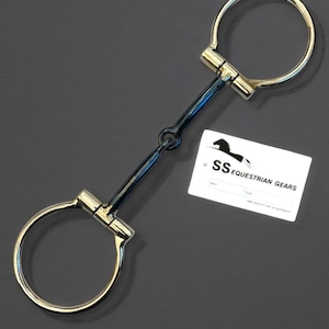 D-Ring Snaffle Sweet Iron Blue Alloy Bit Horse Bits Equestrian