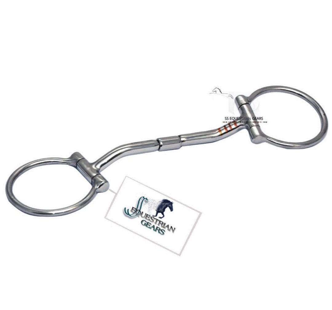 Myler Eggbutt with Hooks with Stainless Steel Comfort Snaffle with Copper Roller - A Better Bit