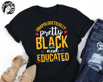Pretty black and educated shirt clearance