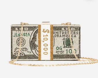 bedazzled money purse