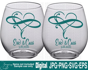 Download Wedding Svg Wedding Glasses Svg Infinity Heart Svg Infinity Etsy