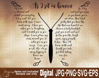 Download Butterfly Heaven Svg Etsy