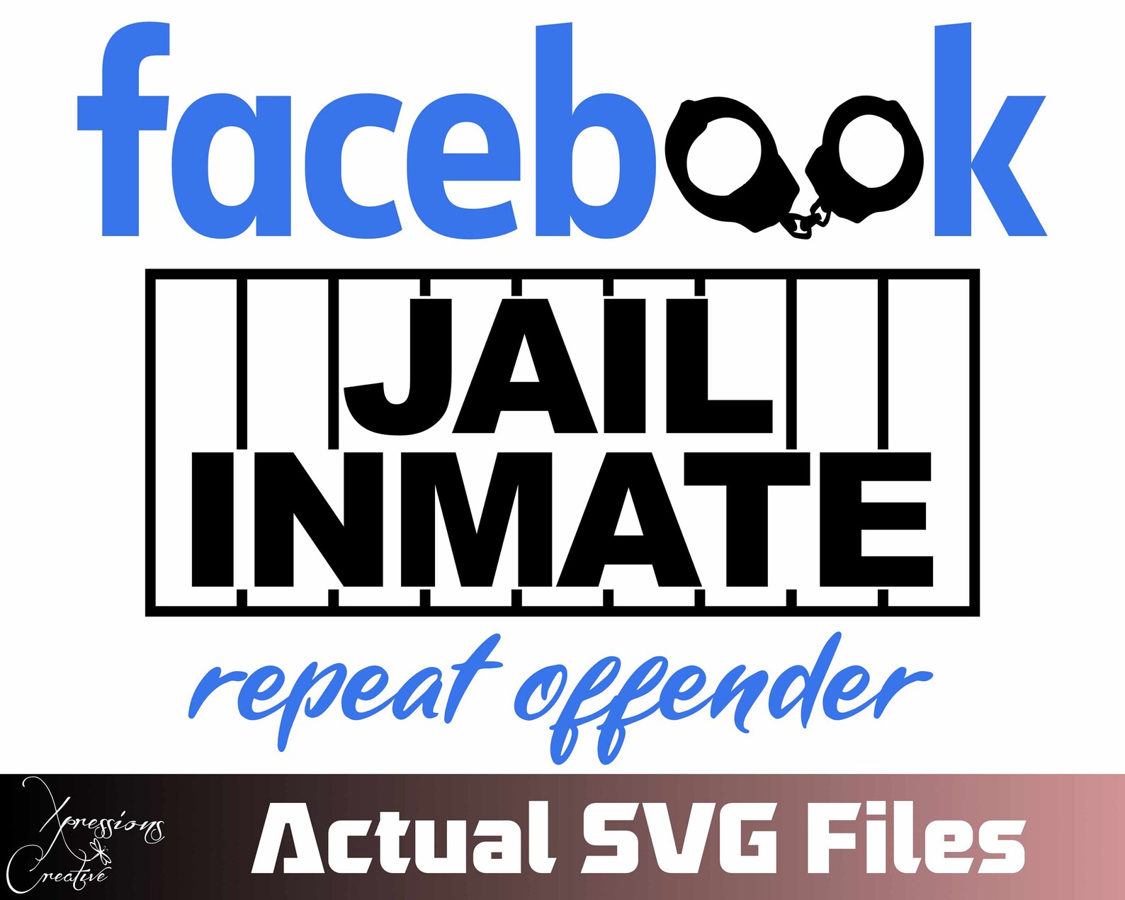 Facebook Jail Svg Fb Jail Svg Repeat Offender Svg Facebook - Etsy