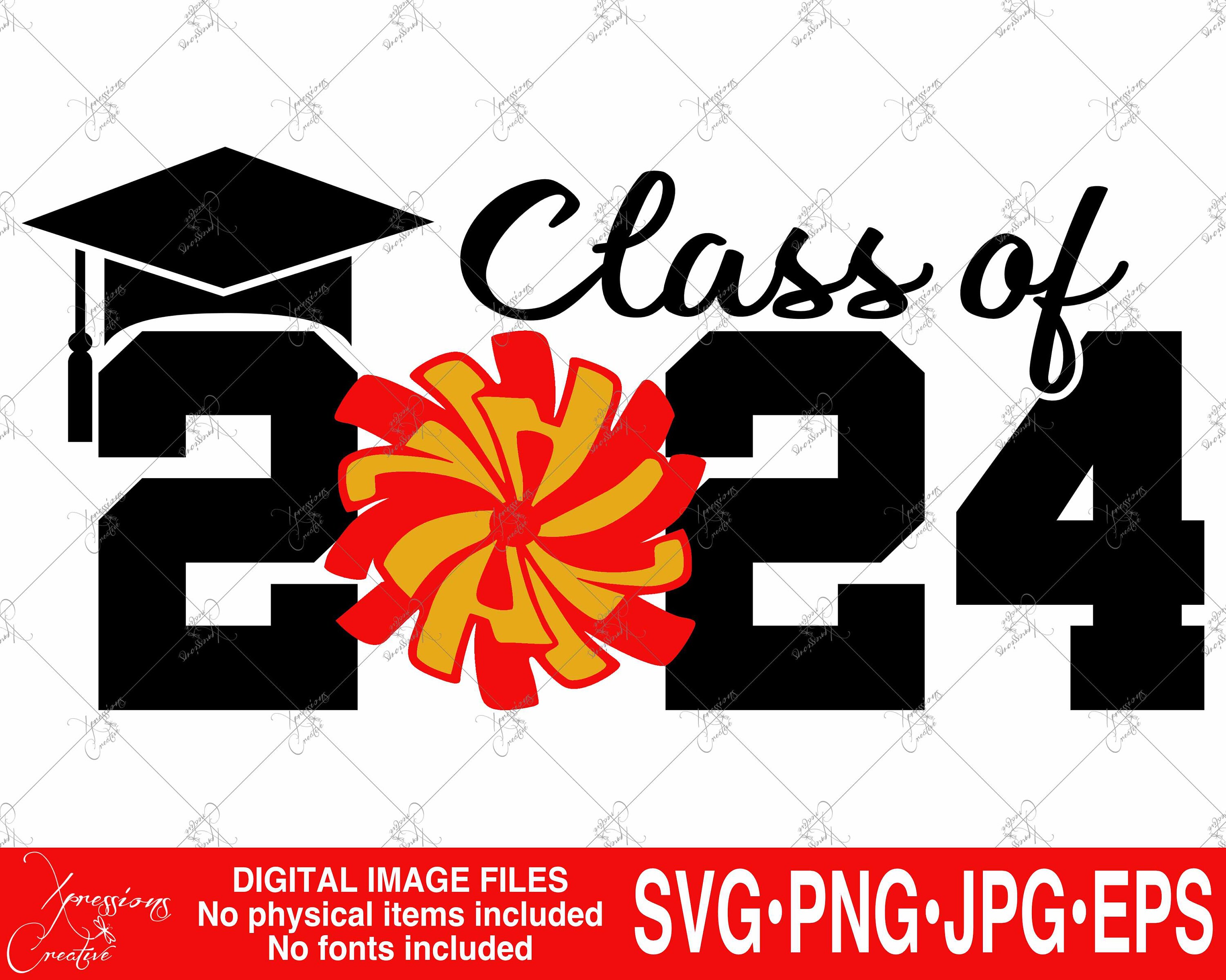 Class of 2024 Svg Senior 2024 Svg 2024 Graduate 2024 Cheer Etsy Israel