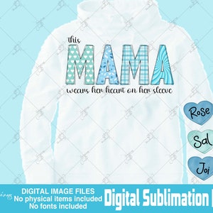 Customizable Mama PNG, Mama With Kids Names, Mama Monogram ...