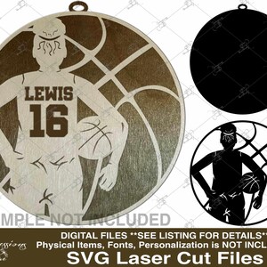 Basketball svg, afroamerikanischer Mädchen-Basketballspieler svg, Benutzerdefinierte Damen Basketball Ornament, personalisierte weibliche Basketballspieler Ornament