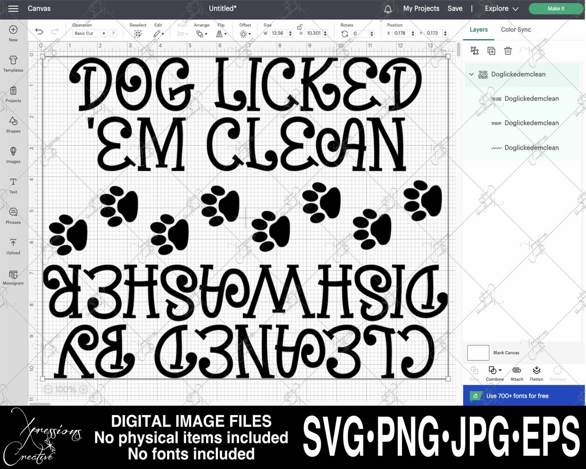 Dishwasher Svg Dirty Clean Svg Dog Licked Em Clean Svg Paw Etsy