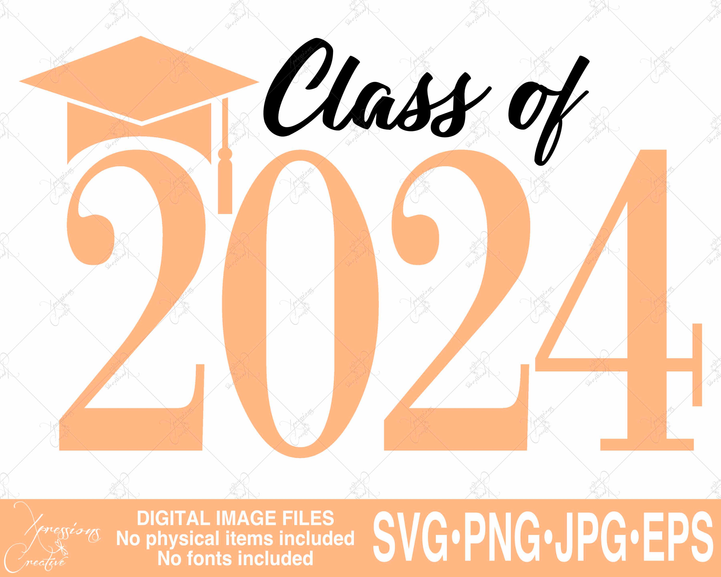 Senior Svg Class of 2024 Svg 2024 Monogram Svg Seniors Etsy