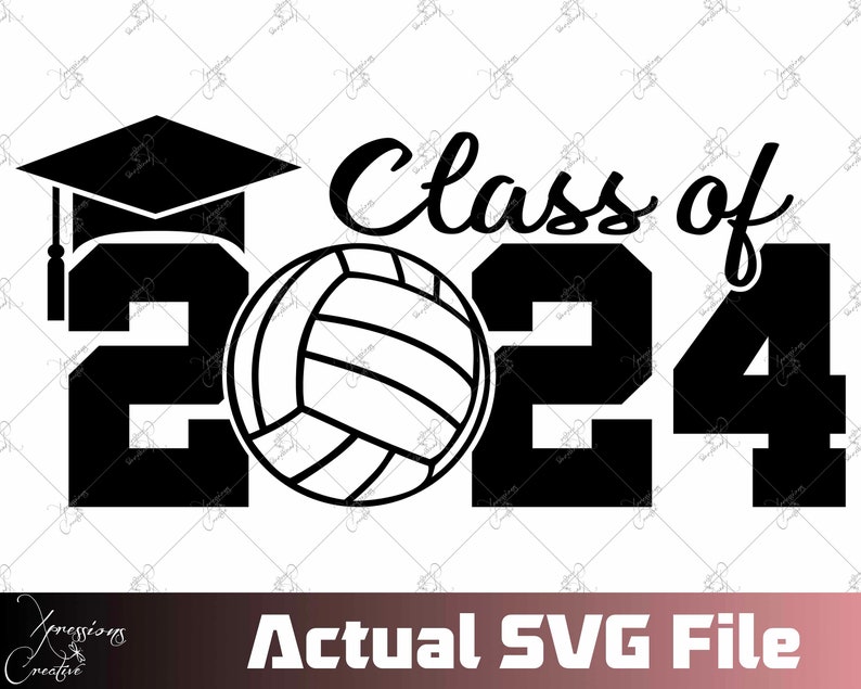 Senior 2024 Svg Class of 2024 2024 Graduate Volleyball Svg - Etsy