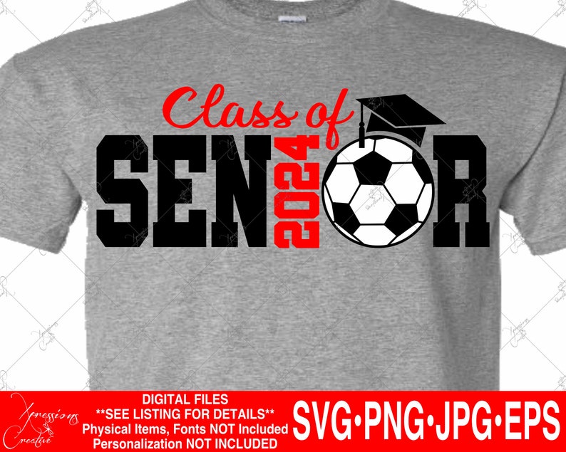 Senior 2024 Svg Class of 2024 2024 Graduate Soccer Svg - Etsy Norway