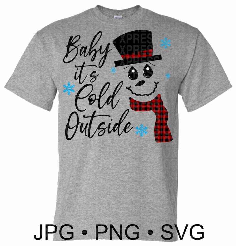 Download Baby It's Cold Outside svg Snowman svg Christmas svg | Etsy